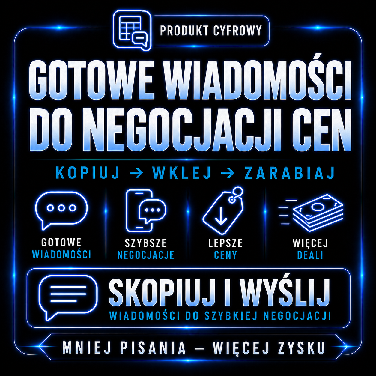 Gotowe wiadomości do negocjacji cen (kopiuj  → wklej  → zarabiaj)